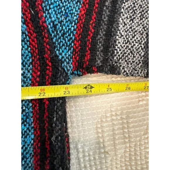 Canyon Creek Baja Hoodie L/XL Drug Rug Rasta Pullover Sweatshirt Mexican Beachy - Picture 5 of 9